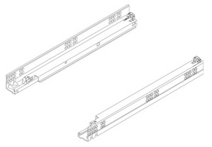 Tandem Plus 562H Drawer Runners For Face Frame, 18" Drawer Tandem Plus 562H Drawer Runners For Face Frame, 18" Drawer