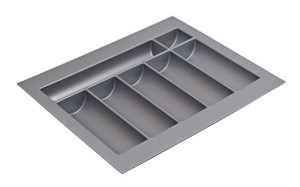 Cutlery Tray, plastic, silver, w350-450 x d490-540mm