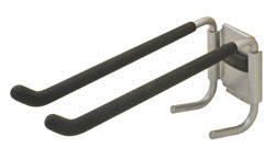 Omni Track, heavy duty garden tool hook, steel, matt aluminum
