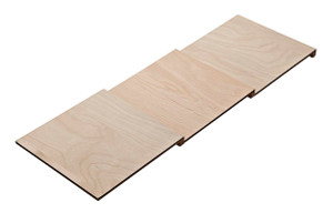 Fineline Spice Drawer Insert, birch, stepped, 424 x 138 x 12mm