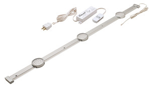 Select HE LED, slideline light system, cool, white, 5000K, aluminum, 3 piece kit, with 15W dimmable driver Select HE LED, slideline light system, cool, white, 5000K, aluminum, 3 piece kit, with 15W dimmable driver