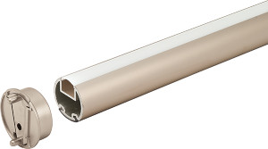 Synergy Elite Wardrobe Rail Kit, with LED, 2015, cool, white, 4000k, aluminum, nickel matt, 33mm x 33mm x 18 inches