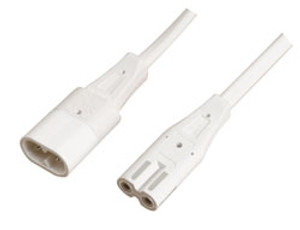 Connecting Lead, plastic, white, 1000mm