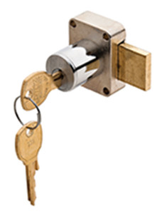 Door Lock, C8173, steel, brushed chrome, 7/8", keyed different Door Lock, C8173, steel, brushed chrome, 7/8", keyed different
