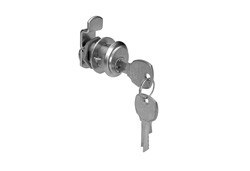 Cam Lock, C8103, overlay, 1 3/16", brushed chrome, K103