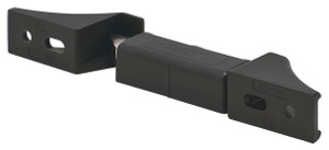 Double door latch kit, plastic black left hand