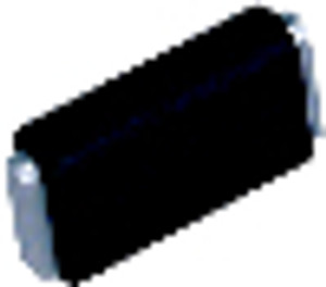 FS Series, Black Synthetic Rubber/Aluminum Pulls, 35mm c/c, Black on Silver Finish, 1-31/32" FS Series, Black Synthetic Rubber/Aluminum Pulls, 35mm c/c, Black on Silver Finish, 1-31/32"