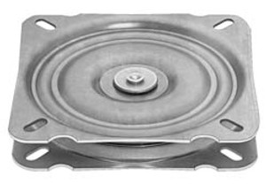 Turntable, 360 degree, 100 kilogram, steel, unfinished, 170mm