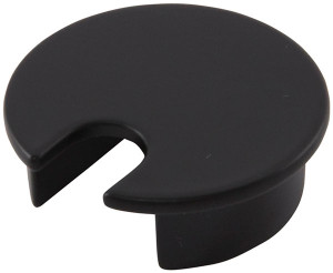 Cable Grommet, zinc, black epoxy, 40mm, 20mm x 25mm