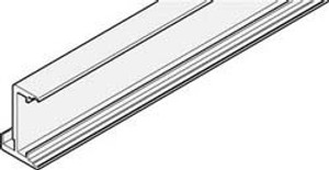 Glass Frame Profile 40/22, aluminum, 2.5 meters