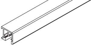 Guide rail for EKU Regal B 25, aluminum anodized, 2.5 meters
