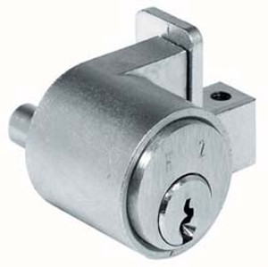 Glass Door Lock, zinc, chrome-plated matt, left hand, keyed different Glass Door Lock, zinc, chrome-plated matt, left hand, keyed different