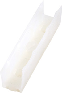Gasket for Anti-Derailment, for 6mm thick glass, plastic, white translucent, 50 millimeters Gasket for Anti-Derailment, for 6mm thick glass, plastic, white translucent, 50 millimeters