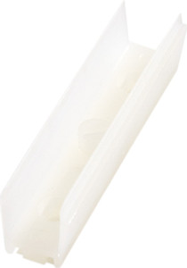 Gasket for Anti-Derailment, for 8mm thick glass, plastic, white translucent, 50 milimeters Gasket for Anti-Derailment, for 8mm thick glass, plastic, white translucent, 50 milimeters