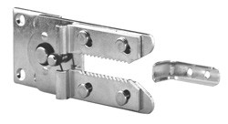 Upholstery Ganging Device Connector, horizontal mounted, steel, zinc-plated, 110 mm x 55 mm