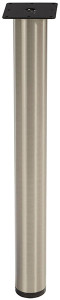 E-Leg, steel, satin nickel, 76mm x 710mm