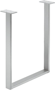 U-Leg, steel, silver, 600mm x 720mm