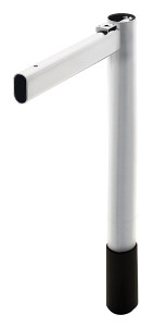IDEA Leg, steel, silver aluminum, 362mm