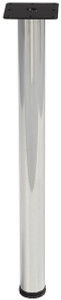 E-Leg, steel, satin nickel, 60mm x 710mm