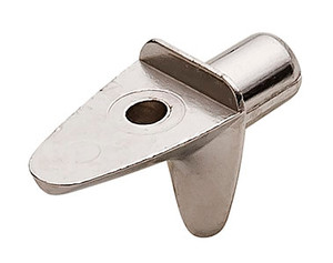 Shelf Support, zinc, nickel-plated, for 5mm, with hole Shelf Support, zinc, nickel-plated, for 5mm, with hole