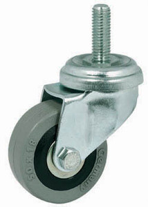 Caster, no brake, M10, steel, zinc-plated, 50mm