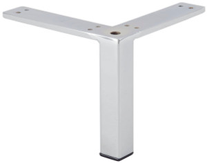 Furniture Foot, steel, polished chrome-plated, 433mm