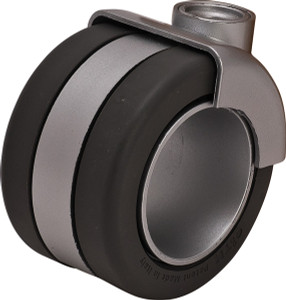 Caster Gray, no brake, plate mounted, steel and plastic, 68mm diameter Caster Gray, no brake, plate mounted, steel and plastic, 68mm diameter