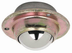 Ball Caster, steel, yellow chrome, 6 kilogram, 13mm