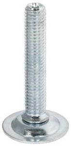 Base Leveler, steel, zinc-plated, M10 x 70mm