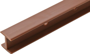 H-Channel Shelf Connector, brown, 12 7/8" length