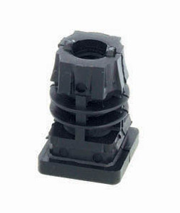 Glide, plastic, black, M10, 25mm x 25mm Glide, plastic, black, M10, 25mm x 25mm