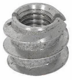 Socket, steel, unfinished, M10, 15mm length