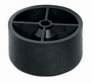 Glide, plastic, black, 50mm x 40mm Glide, plastic, black, 50mm x 40mm