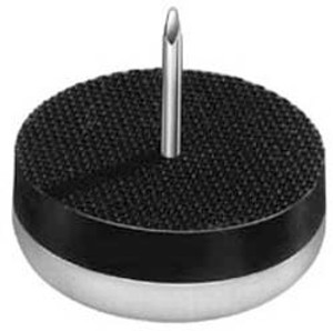 Furniture Glide, plastic, rubber, white, 15mm