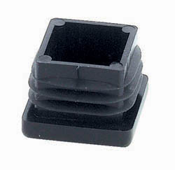Glide Press-Fit Plastic, Makrolon, Abs Black 25 x 25 Millimeter