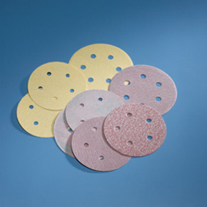H&L disc, 6", 6 holes, aluminum oxide, premier red, 150 grit, paper, 100 per package H&L disc, 6", 6 holes, aluminum oxide, premier red, 150 grit, paper, 100 per package
