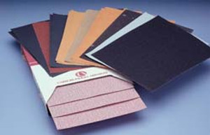Sheets, 9" x 11", aluminum oxide, premier red, 100 grit, paper, B weight, 100 per package Sheets, 9" x 11", aluminum oxide, premier red, 100 grit, paper, B weight, 100 per package