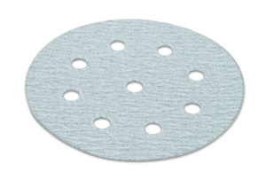 H&L disc, 6", 9 holes, silicon carbide, 280 grit, paper, 100 per package H&L disc, 6", 9 holes, silicon carbide, 280 grit, paper, 100 per package