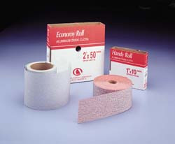 PSA roll, 2 3/4" x 45 yards, aluminum oxide, premier red, 400 grit, paper