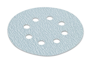 H&L disc, 5", 8 holes, silicon carbide, 100 grit, paper, 100 per package