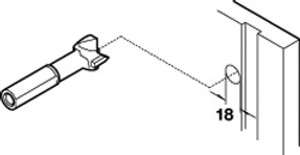 Drillbit, carbide, right hand, diameter 19mm x 57mm length