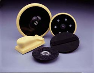 H&L disc back-up pad, 6", 6 holes, 5/16-24 shank