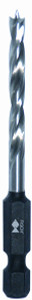 Brad Point Drillbit, 8mm diameter, 1/4" hex shank