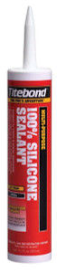 Titebond 100% Silicone Sealant, clear, 10.1 ounces