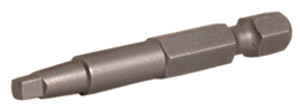 Driver Bit, standard, square drive #1, 1" length