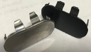 End Caps For oval closet wardrobe tubing (closet Rods) Choose Color