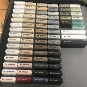 Solid Surface Acrilic Meganite Samples Choose your color, Free case of 50 additional colors with 20pcs purchase Solid Surface Acrilic Meganite Samples Choose your color, Free case of 50 additional colors with 20pcs purchase