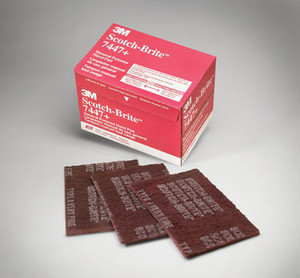 Scotchbrite Pads, Similar To # 3M0098 White,Light Duty 1200-1500