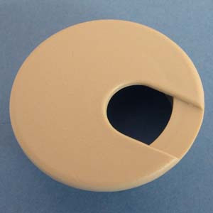Round Wire Management Grommet Putty 2", Pkg of 100