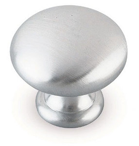 Basic Metals Solid Brass, Brushed Chrome 1-1/4"